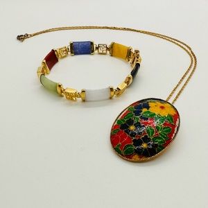 Chineses fortune stone bracelet